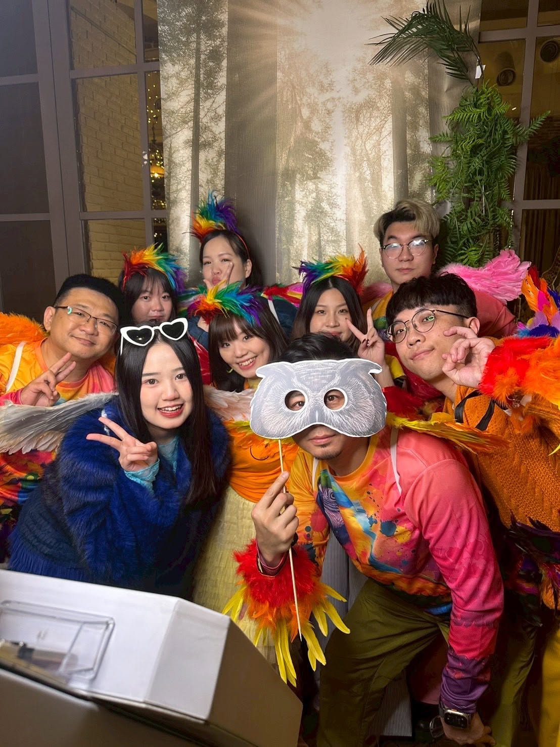 鳥類主題道具與賓客合照創意體驗